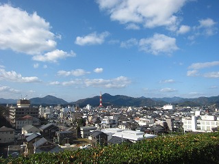 福知山城から見た町並み