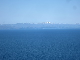 竜飛崎から望む北海道