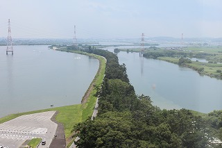 長良川と揖斐川