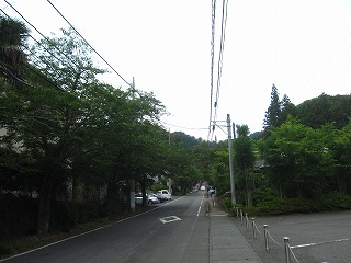 太平山神社へ向かう県道