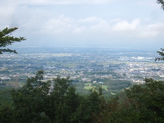 陣見山付近から見た関東平野