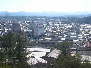 伊賀上野城からの眺望