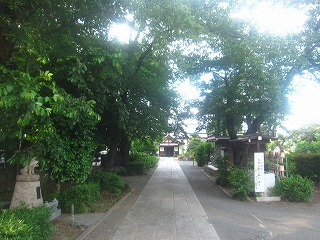 普門寺の参道