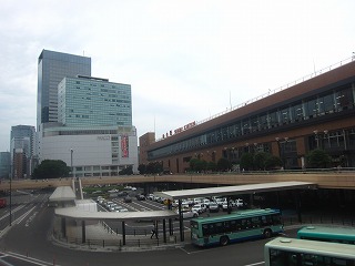 仙台駅西口のペデストリアンデッキ