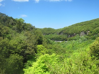 銚子渓周辺の山並み
