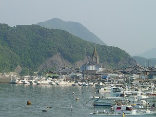 崎津天主堂と漁村