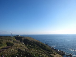 城ヶ島公園から房総方向を望む