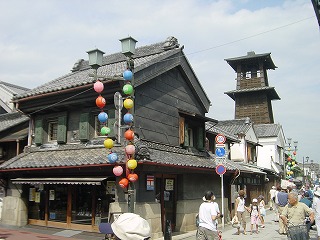 川越の町並みと時の鐘