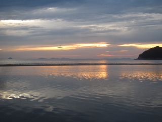 父母ヶ浜の夕景
