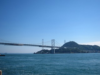 関門海峡と関門橋