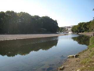 飯能河原、秋の風景