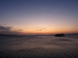 宍道湖・嫁ヶ島と夕日