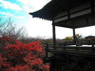 石山寺、月見亭の風景