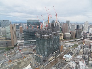 大阪・梅田、うめきた地区の再開発の風景