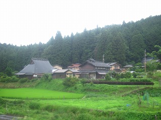 大原の里、寂光院付近の山里の風景