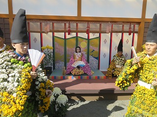 二本松の菊人形の風景