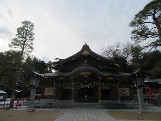 竹駒神社・拝殿の風景