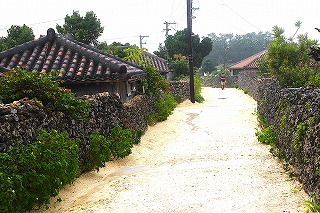 竹富島の集落風景