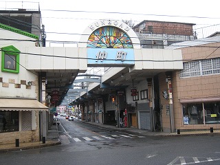 鹿屋、サンロード仲町商店街の風景