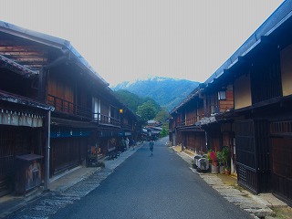 中山道・妻籠宿の風景