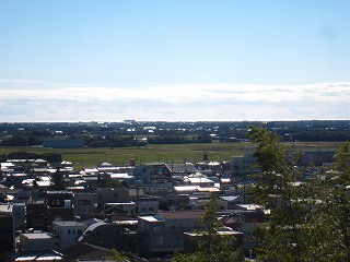 天神山公園から太平洋を望む