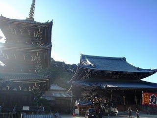 水間寺、初冬の風景