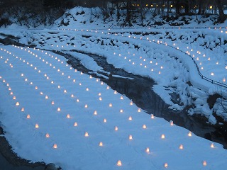 湯西川温泉かまくら祭の風景