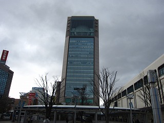 郡山駅前・ビッグアイの風景