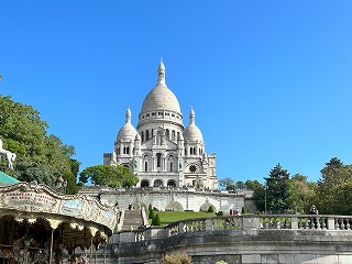 モンマルトル、サクレ・クール寺院の風景