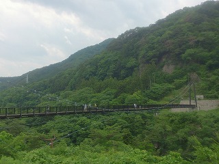 鬼怒楯岩大吊橋の風景