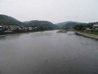 宇治橋から観た宇治川の風景