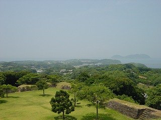 名護屋城跡、真夏の風景