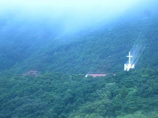 上五島中通島、教会の見える風景