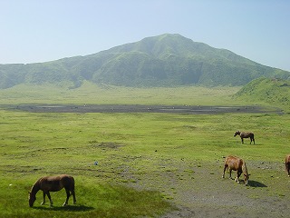 阿蘇・草千里ヶ浜の風景