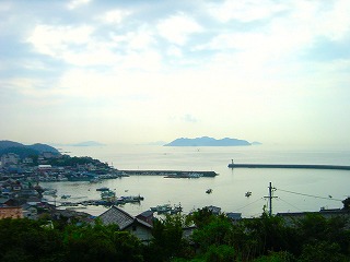 鞆の浦、瀬戸内海を見渡す風景