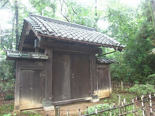 岩槻城裏門の見える風景