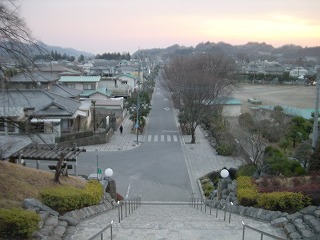 嘉多山公園から望む葛生の風景